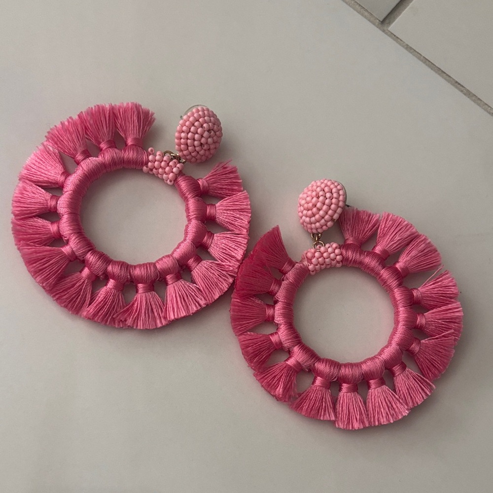 Bauble Bar Adrita beaded tassel earrings